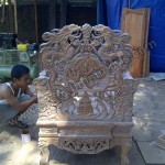 Kursi Naga Ukiran Relief Kayu Jati Jepara 05