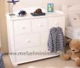 Baby Table Minimalis Duco Putih MM 119
