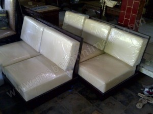 Living Room Minimalis Jati Jok Kulit Asli